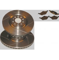 Kit Discos Delanteros + Pastillas Freno Delanteras Citroen C 4 /   2.0i / Año  04 -&gt;