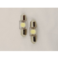 Lamparas T11 Blanco -  1 Led Smd 36mm 12v