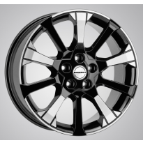 Llanta Borbet X10 Black 8 X 18 Black Polished 5 Tornillos