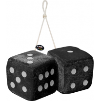 Microfibre Big Dices 10x10cm Black Set/2pcs