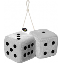 Microfibre Big Dices 10x10cm White Set/2pcs