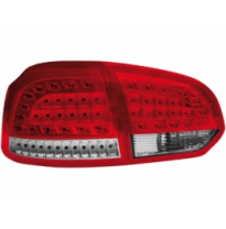 Pilotos Led Vw Golf Vi _Con Intermitente De Led_ Rojo/Crystal