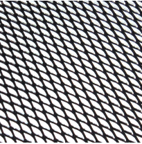 Rejilla Aluminio 30x90cm Rombo Grande Negro