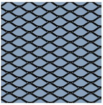 Rejilla Aluminio  Black 125x25 Cm/Ruit 16x8