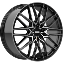 LLANTA FONDMETAL CRATOS 21 X 9.50 ET 20 5X112 Buje: 66,5 GLOSSY BLACK MACHINED