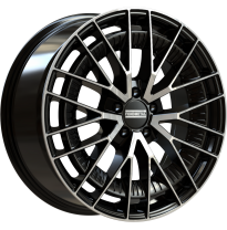 LLANTA FONDMETAL KARI 18 X 8.00 ET 26 5X112 Buje: 66,5 GLOSSY BLACK MACHINED