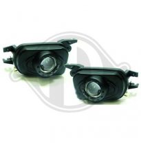 Set Luces Antinieblas W203, 01->> Con Lente Del Proyector; Negro; H3