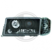 Set Proyector De Faros W201, 82-93 Cristal Claro/Negro; Incl. Intermitente