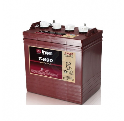 BATERIA TROJAN T890  MONOBLOC PLOMO ABIERTO DEEP CYCLE - 8v PLOMO ACIDO ABIERTO con T2 TECHNOLOGY. Baterías de ciclo profundo de