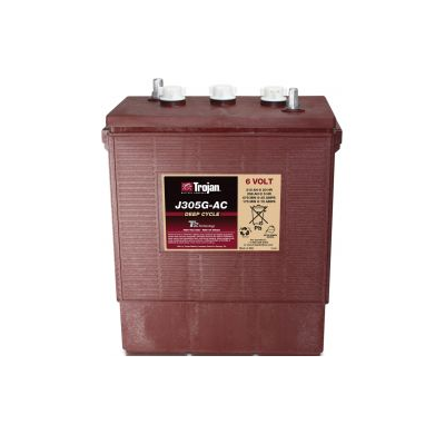 BATERIA TROJAN J305G-AC  MONOBLOC PLOMO ABIERTO DEEP CYCLE - 6v PLOMO ACIDO ABIERTO con T2 TECHNOLOGY. Baterías de ciclo profund