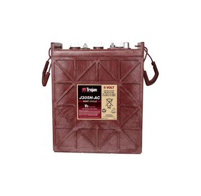 BATERIA TROJAN J305H-AC  MONOBLOC PLOMO ABIERTO DEEP CYCLE - 6v PLOMO ACIDO ABIERTO con T2 TECHNOLOGY. Baterías de ciclo profund