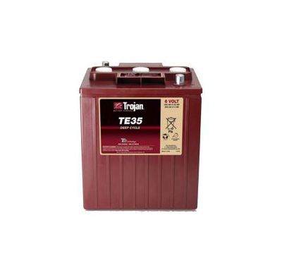 BATERIA TROJAN TE35  MONOBLOC PLOMO ABIERTO DEEP CYCLE - 6v PLOMO ACIDO ABIERTO con T2 TECHNOLOGY. Baterías de ciclo profundo de