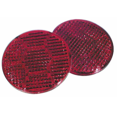 2 Catadióptricos Rojos Adhesivos Diam. 54 Mm Caravaning Green Valley