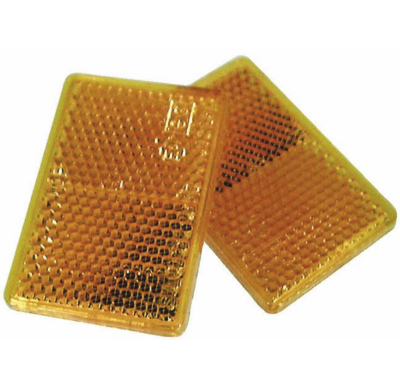 2 Catadióptricos Naranja Adhesivos 57 X 40 Mm Caravaning Green Valley