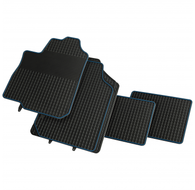 Juego De 4 Alfombras Semi Medida Pvc Talla M  Ergoseat Alf.Caucho Comfort Li