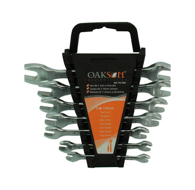 Juego De 7 Llaves Fijas            Herramientas De Mano  Oakson