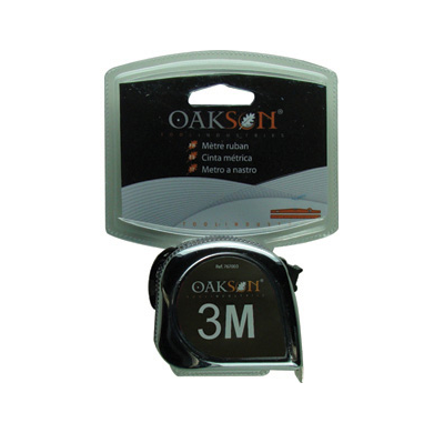Cinta Métrica Cromada 3mx16mm Herramientas Medida Y Trazado  Oakson