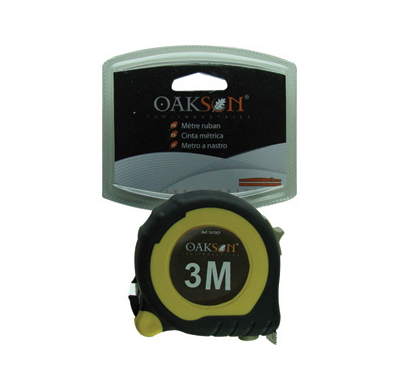 Cinta Métrica Bicolor+grip 3mx16mm Herramientas Medida Y Trazado  Oakson