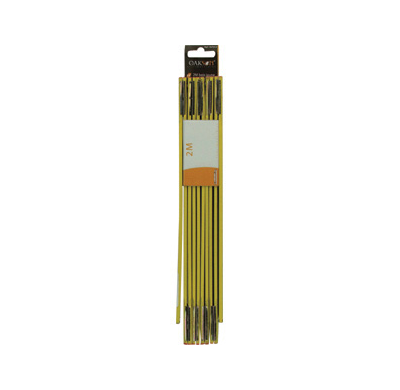 2m Madera Amarillo 10 Secciones Herramientas Medida Y Trazado  Oakson