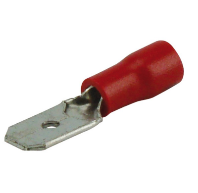 10 Terminales Planos Macho 6.3mm Rojo Terminales Y Fusibles  Altium
