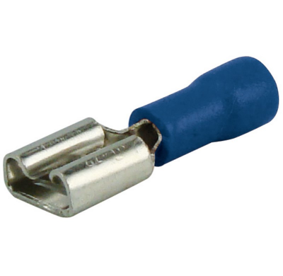 10 Terminales Planos Hembras 6.3 Mm Azul Terminales Y Fusibles  Altium