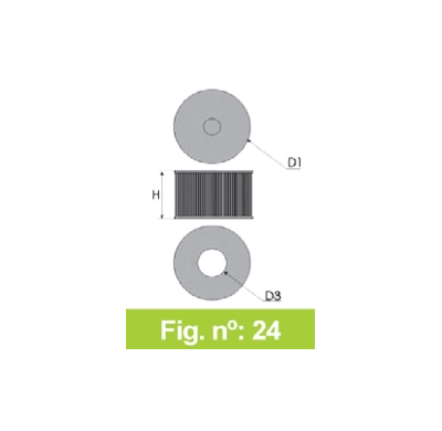 Filtro Tipo Original Toyota Hilux Vigo Kun26 3,0l   Año 12> Cv-250 Forma Redondo