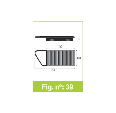 Filtro Tipo Original Peugeot 301 1,6l Hdi   Año 01/13> Cv-90 Forma Panel