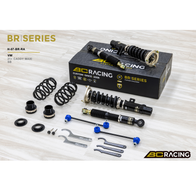 Kit de suspension roscado Bc Racing BR - RA para VW CADDY MAXI (STRUT 54.5MM) FWD SB 5 & 7 SEATER SB MAXI Año: 21+