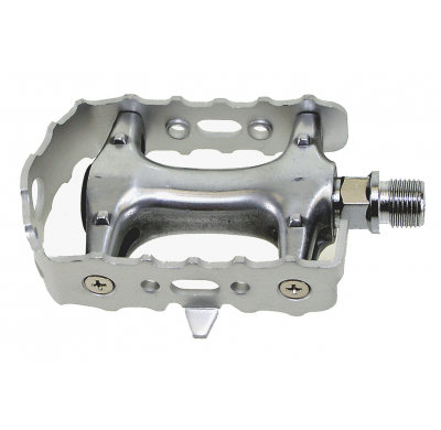 M-WAVE MTB Pedals polished aluminium