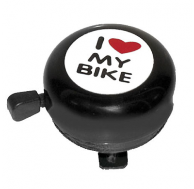 absolut bell Ø 54mm with sticker "i love my bike" black