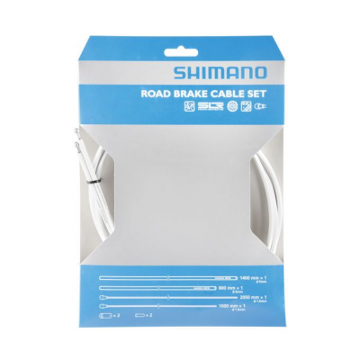 Shimano set of brake cables Race PTFE weiss