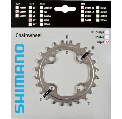 Shimano Chainring FC-M780 24-4 10 speed