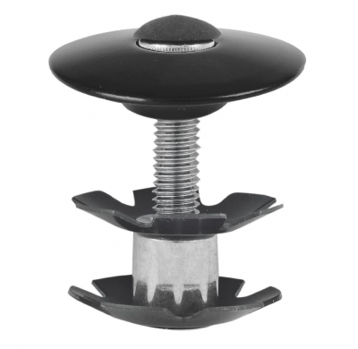 M-WAVE Claw, aluminium cap and screw Fork Fix black for 1 1/8"