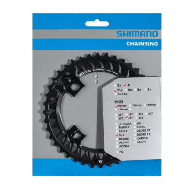 Shimano Chainring SLX FC-MC7000 3x10-speed 40T