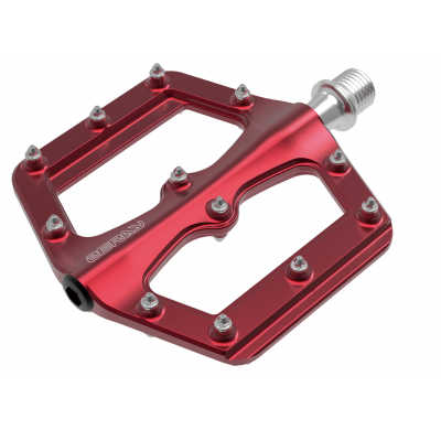 absolut Pedals D262 flat pedals red