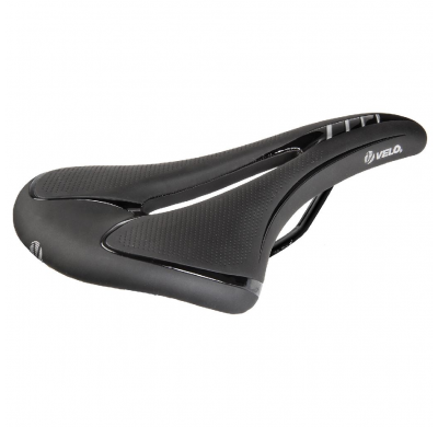 VELO Saddle RACE 3D BC black/white CrMo rails