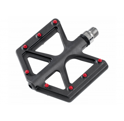 absolut Platoform pedals D213 Carbon-Fiber black / red