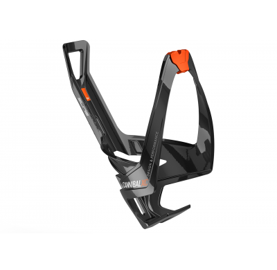ELITE Bottlecage CANNIBAL XC black glossy orange graphic