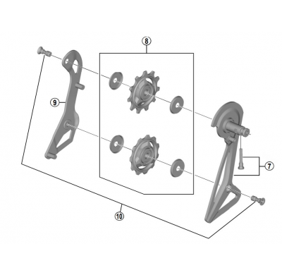 Shimano pulley bolt for DURA-ACE RD-R9150