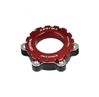 Ashima Center Lock Adapter Disc Brake AC03-2 Centra-XL QR 15/20mm red