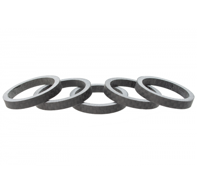 absolut Spacer Carbon 3K Finish matt 5mm 5 pieces