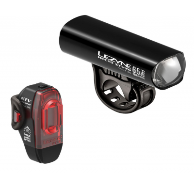 LEZYNE Lichtset Hecto Pro 65 + KTV - black