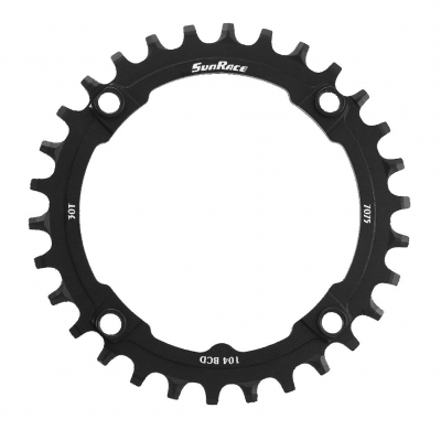 SunRace Chainring  CRMX04 black 34 teeth 104 mm