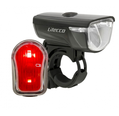 Litecco Set of lights front&rear SHINE & CANDO 30 Lux