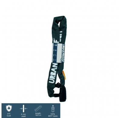 URBAN PROOF chain lock 100cm - green