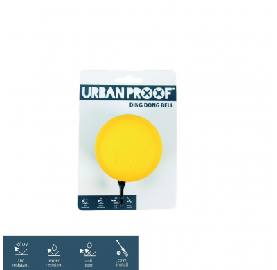 URBAN PROOF Bell DINGDONG ø 65cm grey/matt yellow