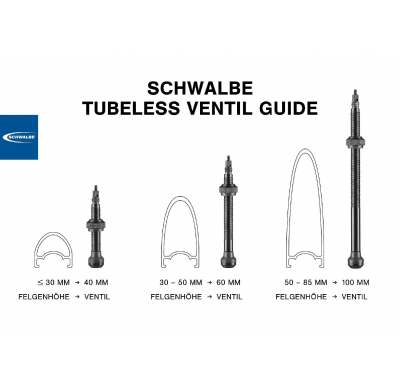 Schwalbe SV Tubeless valve 40mm