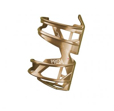 ELITE Bottlecage PRISM CARBON left-hand gold-metallic white graphic