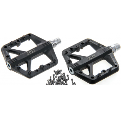 Barbieri Pedals MTB/BMX/Downhill flat Pedals Thermoplast black threaded pins