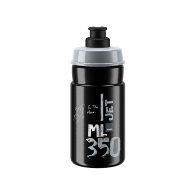 ELITE Bottle JET black grey logo 350ml